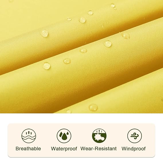 SaphiRose Unisex Rain Poncho Raincoat Hooded for Adults Women with Pockets